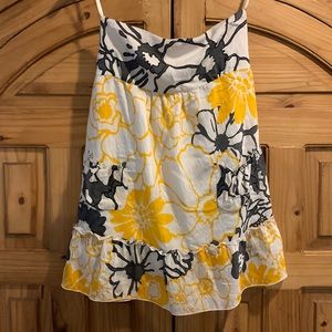 Boho strapless floral sundress